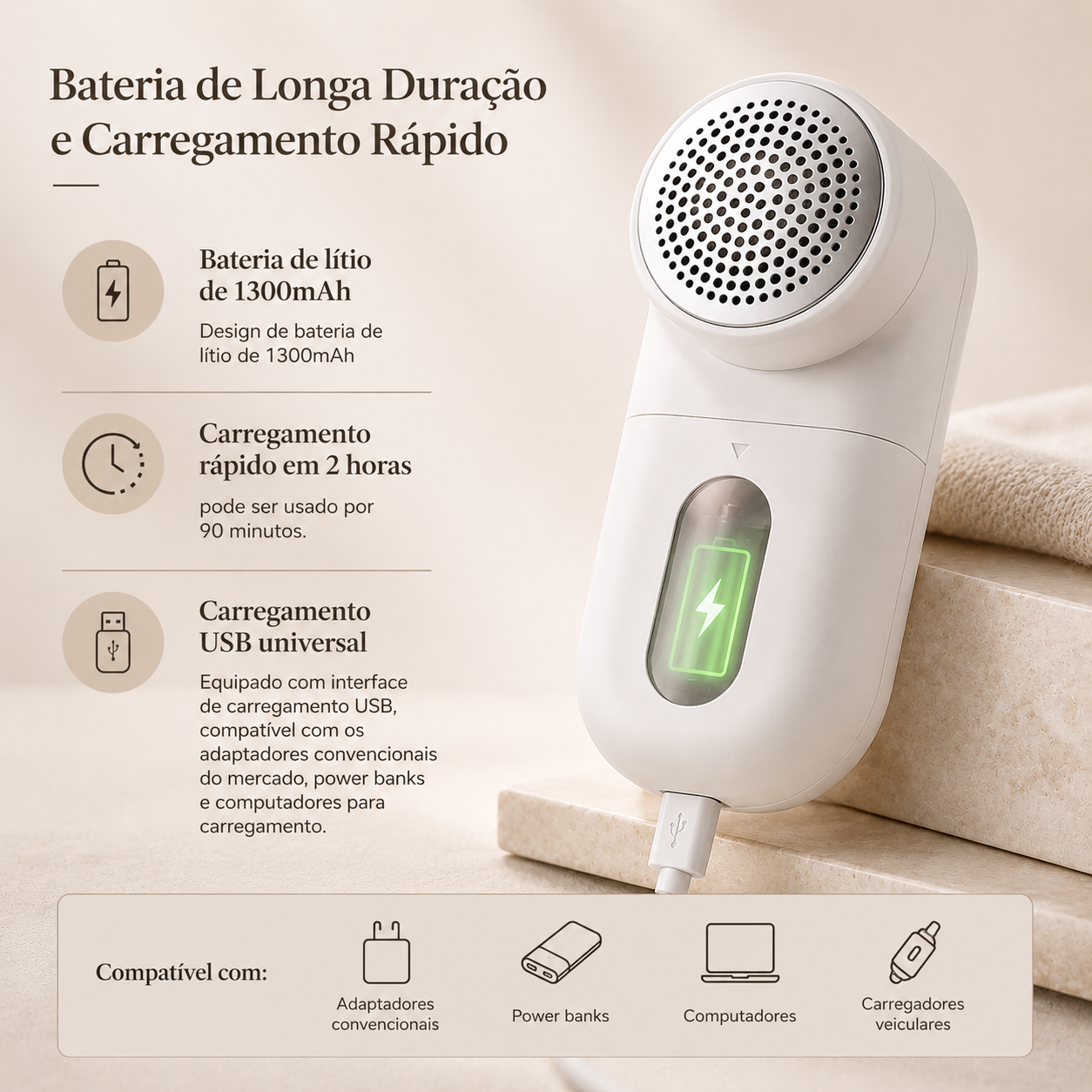 Removedor de Bolinhas Elétrico - XIAOMI