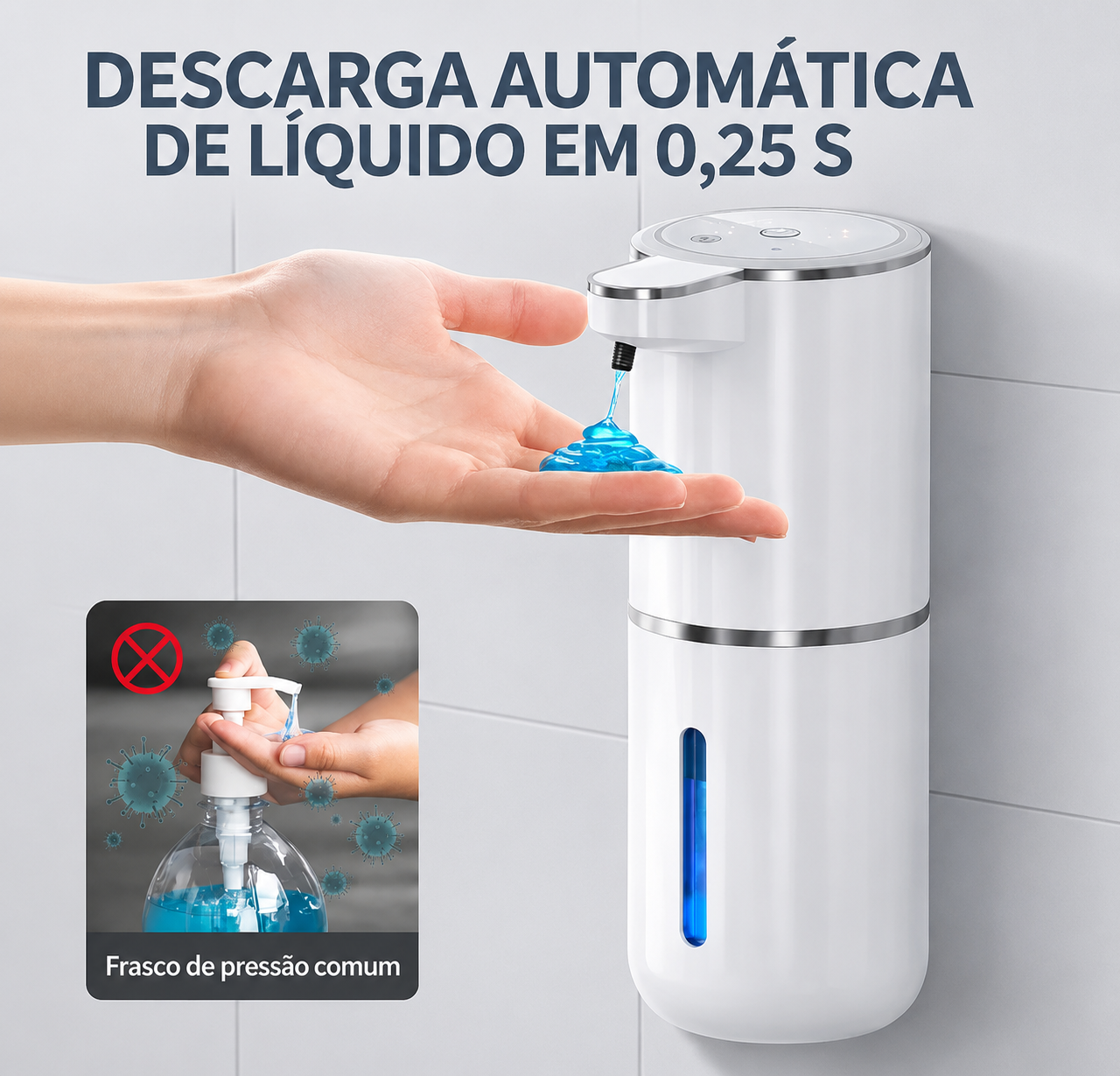 Dispenser de Sabonete Líquido Automático