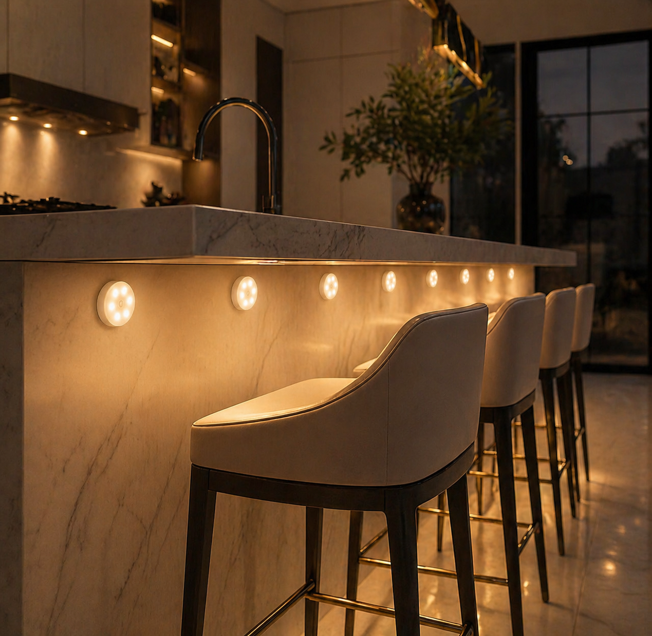 Kit Luminária Led com Sensor de Presença