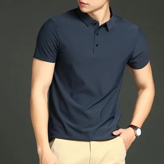 Camisa Polo Masculina Tecido Gelado com Elastano