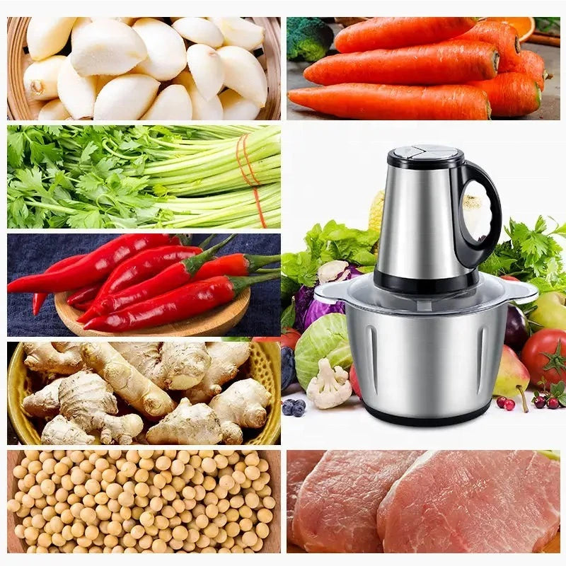 Triturador de Alimentos - Moedor Elétrico 2L