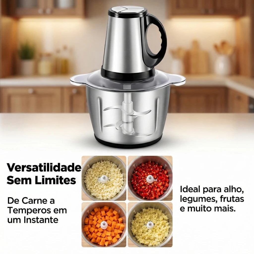 Triturador de Alimentos - Moedor Elétrico 2L